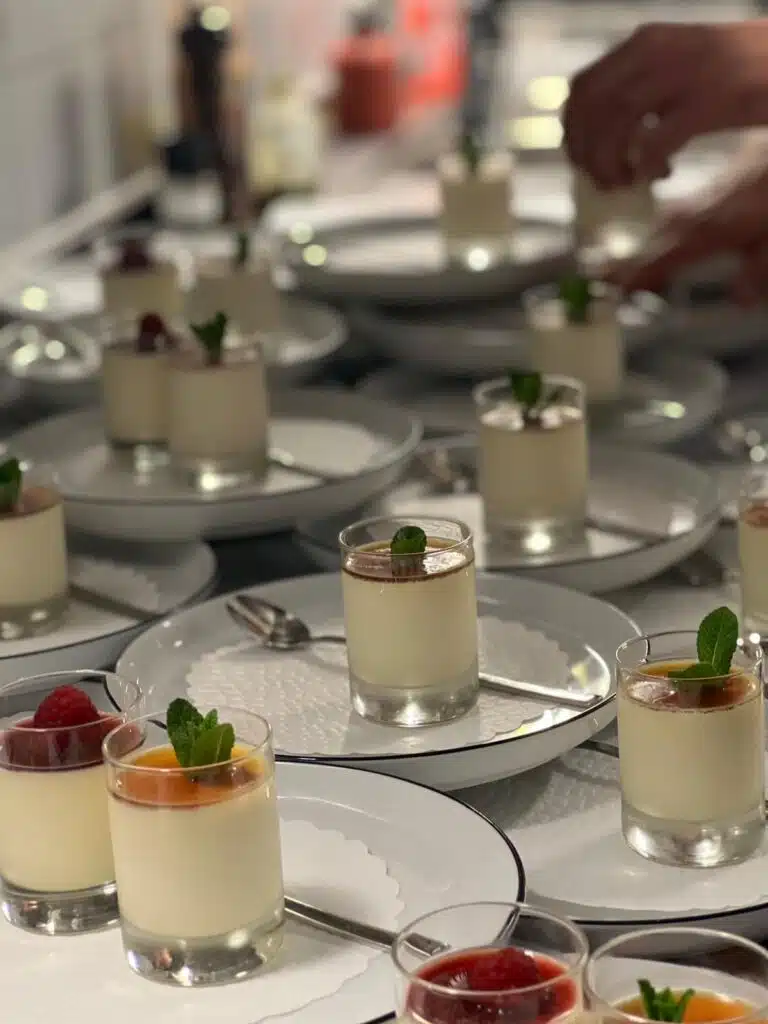 Panna cotta en verrines